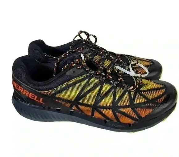 Merrell Mens Agility Synthesis 2 J135267 Black Running Shoes Sneakers NWOB - Picture 2 of 8